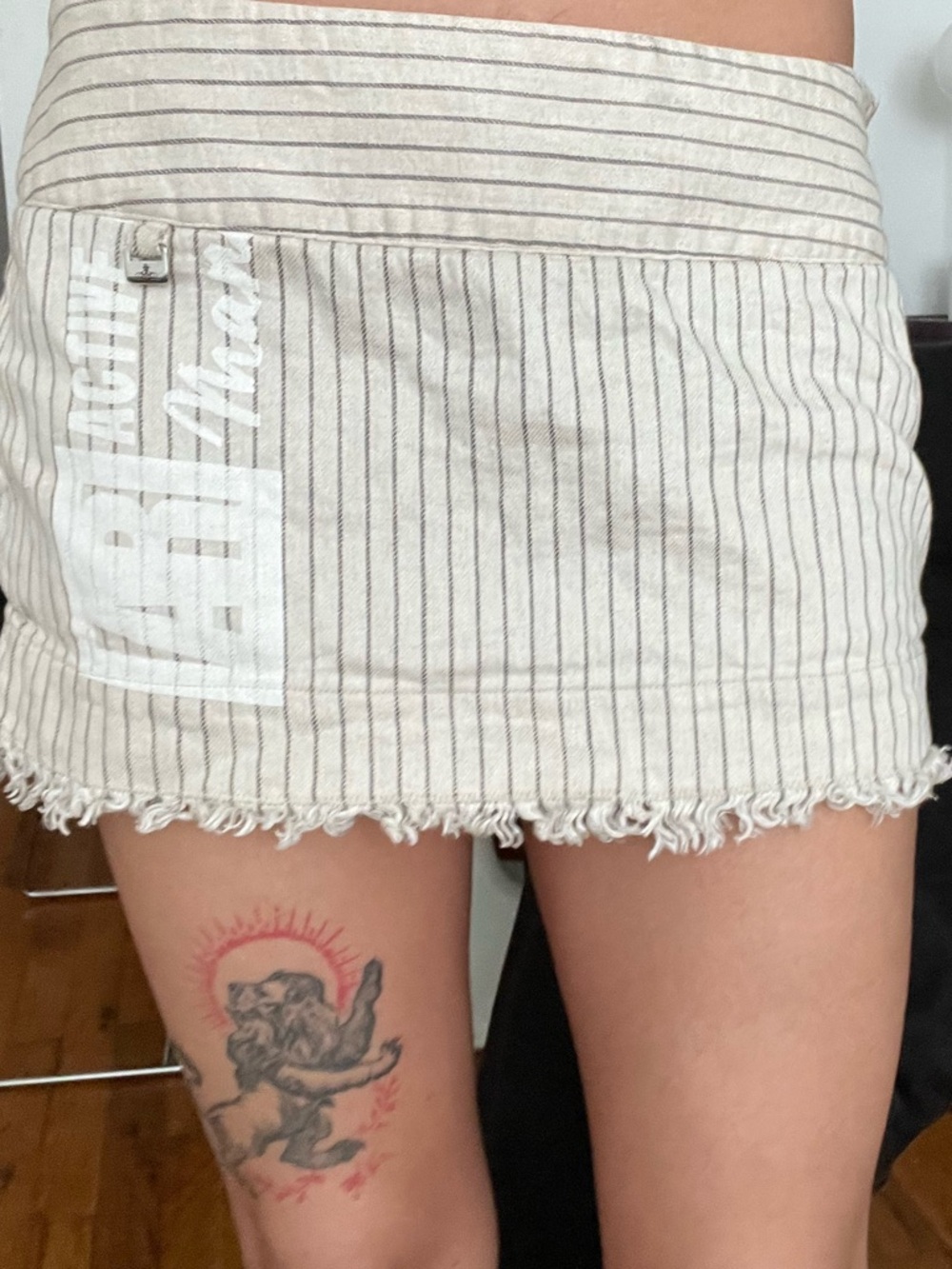 Vivienne Westwood Beige Striped Mini Skirt - Picture 5 of 5